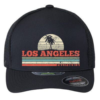 Los Angeles California Flexfit Unipanel Trucker Cap