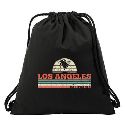Los Angeles California Drawstring Bag