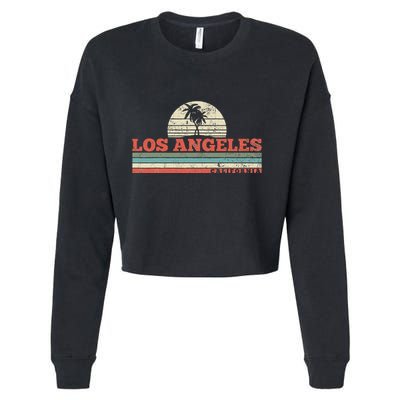 Los Angeles California Cropped Pullover Crew