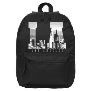 Los Angeles California La Skyline Pride 16 in Basic Backpack