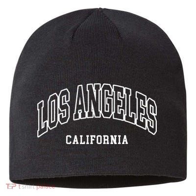 Los Angeles California Throwback Design Classic Sustainable Beanie