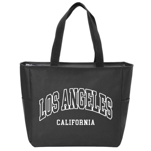 Los Angeles California Throwback Design Classic Zip Tote Bag