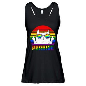 Lgbt Ally Cat Kitten Be Kind Gay Rainbow Funny Lgbtq Ladies Essential Flowy Tank