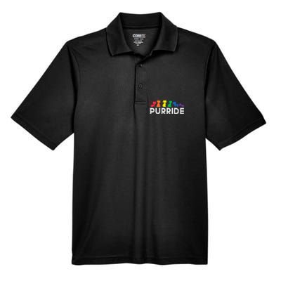 Lgbt Ally Cat Kitten Be Kind Gay Rainbow Funny Lgbtq Men's Origin Performance Pique Polo