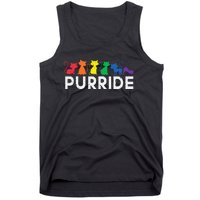 Lgbt Ally Cat Kitten Be Kind Gay Rainbow Funny Lgbtq Tank Top