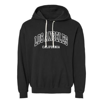 Los Angeles California Throwback Design Classic Garment-Dyed Fleece Hoodie