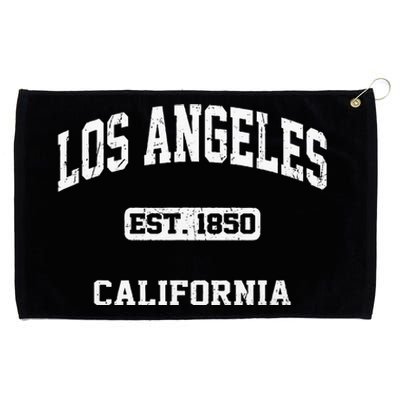 Los Angeles California CA Vintage State Athletic Style Grommeted Golf Towel