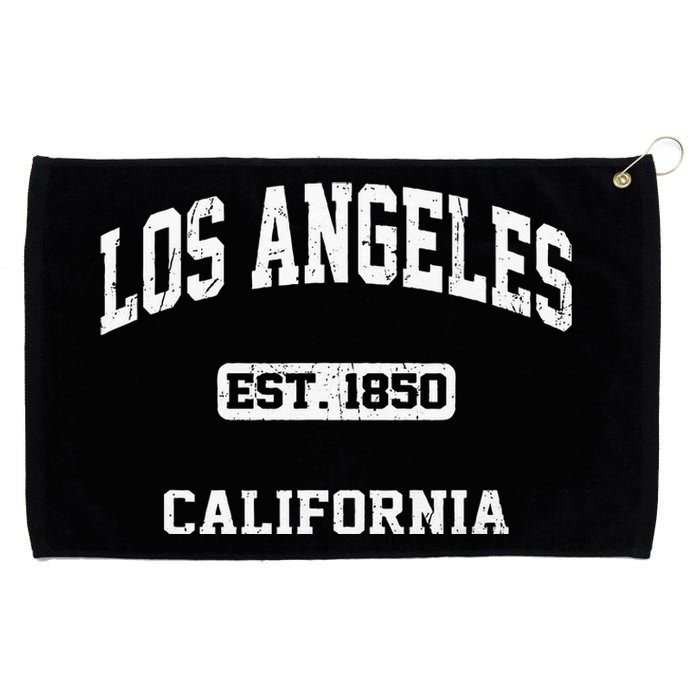 Los Angeles California CA Vintage State Athletic Style Grommeted Golf Towel