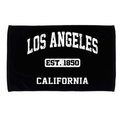 Los Angeles California CA Vintage State Athletic Style Microfiber Hand Towel