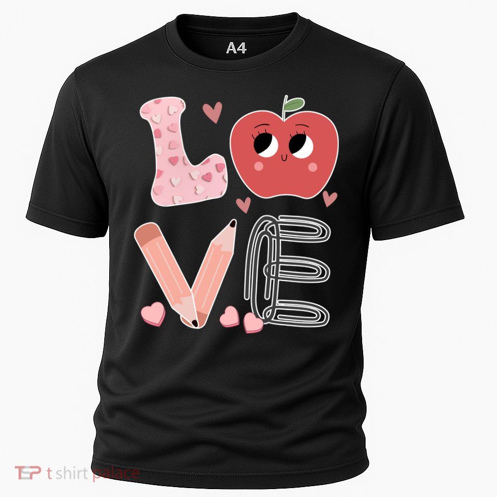 Love Apple Cute Teacher Gift Performance Shirt