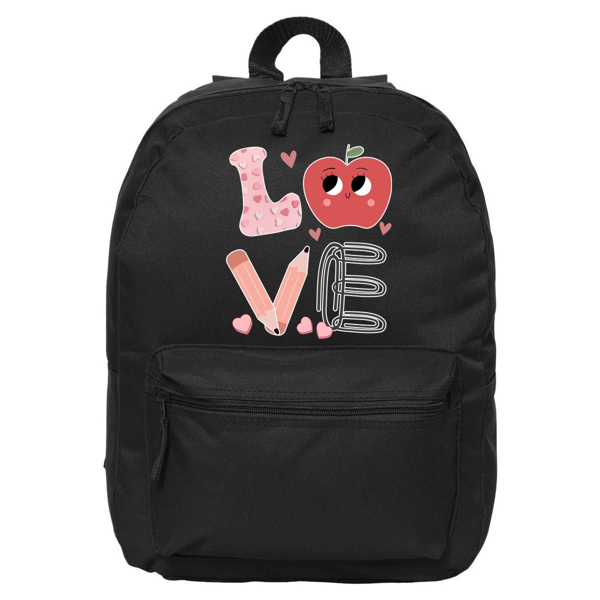 Love Apple Cute Teacher Gift 16 in Basic Backpack