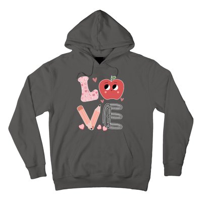 Love Apple Cute Teacher Gift Hoodie