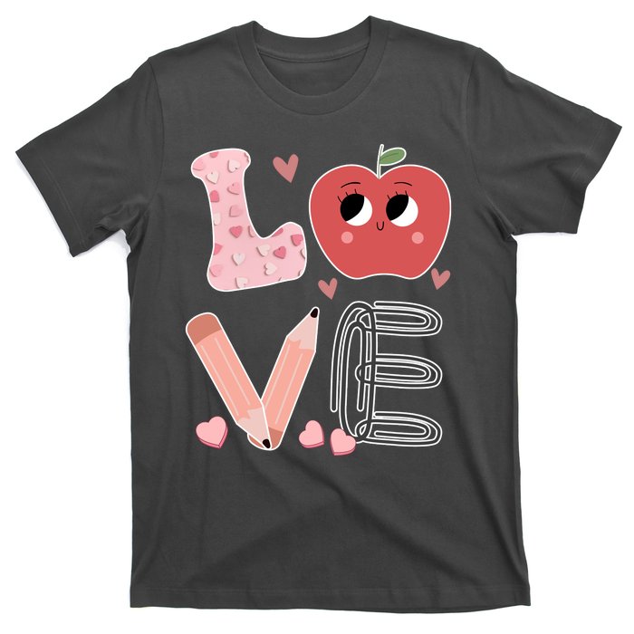 Love Apple Cute Teacher Gift T-Shirt