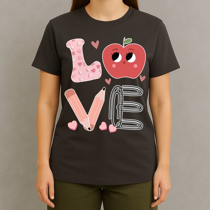 Love Apple Cute Teacher Gift T-Shirt