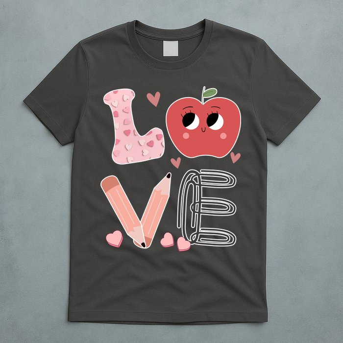 Love Apple Cute Teacher Gift T-Shirt