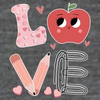 Love Apple Cute Teacher Gift T-Shirt