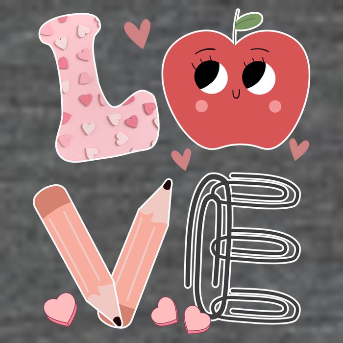 Love Apple Cute Teacher Gift T-Shirt