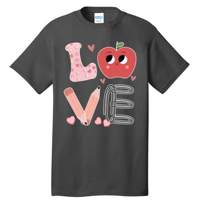 Love Apple Cute Teacher Gift Tall T-Shirt