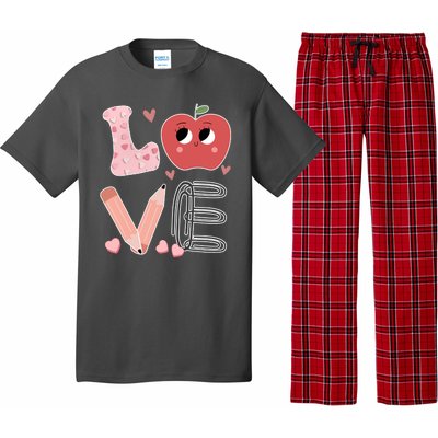 Love Apple Cute Teacher Gift Pajama Set