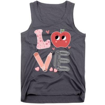 Love Apple Cute Teacher Gift Tank Top