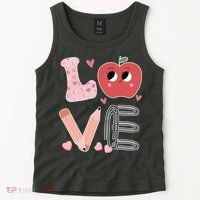 Love Apple Cute Teacher Gift Tank Top