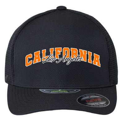 Los Angeles California Sporty Logo Flexfit Unipanel Trucker Cap