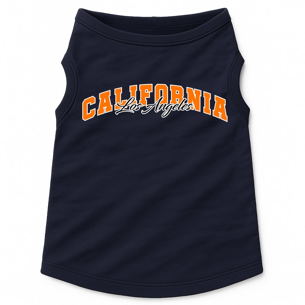 Los Angeles California Sporty Logo Doggie Tank