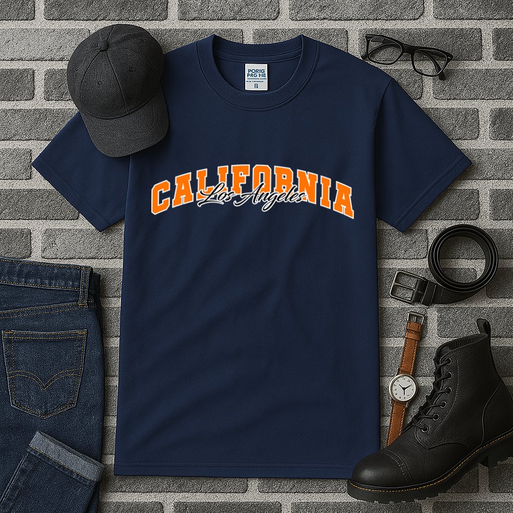 Los Angeles California Sporty Logo Tall T-Shirt
