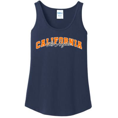 Los Angeles California Sporty Logo Ladies Essential Tank