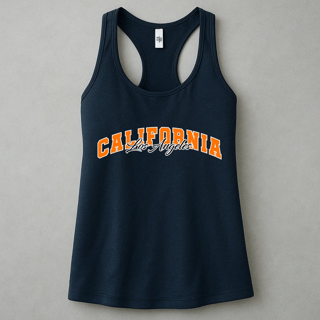 Los Angeles California Sporty Logo Womens Tank Top