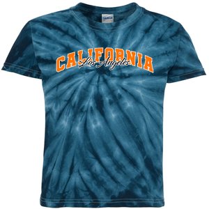 Los Angeles California Sporty Logo Kids Tie-Dye T-Shirt