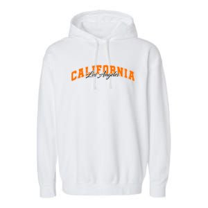 Los Angeles California Sporty Logo Garment-Dyed Fleece Hoodie