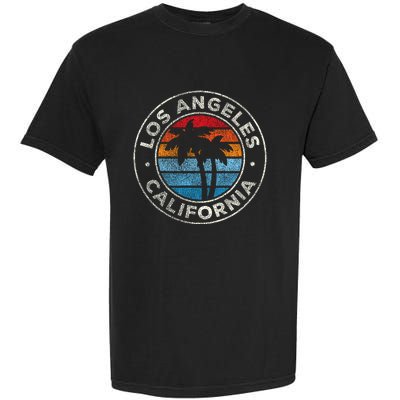 Los Angeles California Ca Vintage Graphic Retro 70s Garment-Dyed Heavyweight T-Shirt