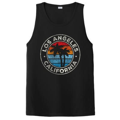 Los Angeles California Ca Vintage Graphic Retro 70s PosiCharge Competitor Tank