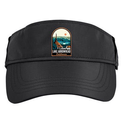 Lake Arrowhead California Vintage Adult Drive Performance Visor