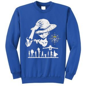 Legendary Adventure Crew Fun Silhouette King Of Pirate Anime Sweatshirt