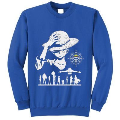Legendary Adventure Crew Fun Silhouette King Of Pirate Anime Sweatshirt