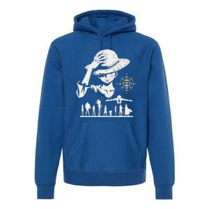 Legendary Adventure Crew Fun Silhouette King Of Pirate Anime Premium Hoodie