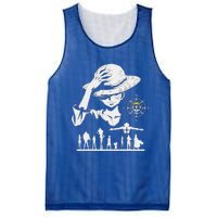 Legendary Adventure Crew Fun Silhouette King Of Pirate Anime Mesh Reversible Basketball Jersey Tank