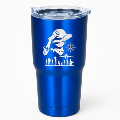 Legendary Adventure Crew Fun Silhouette King Of Pirate Anime Tumbler
