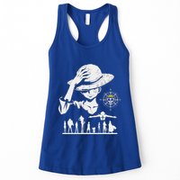 Legendary Adventure Crew Fun Silhouette King Of Pirate Anime Womens Tank Top