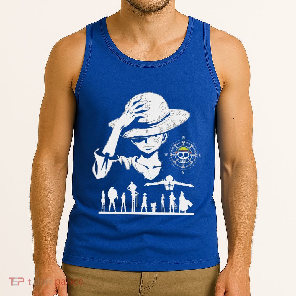 Legendary Adventure Crew Fun Silhouette King Of Pirate Anime Tank Top