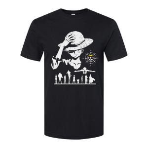 Legendary Adventure Crew Fun Silhouette King Of Pirate Anime Softstyle CVC T-Shirt