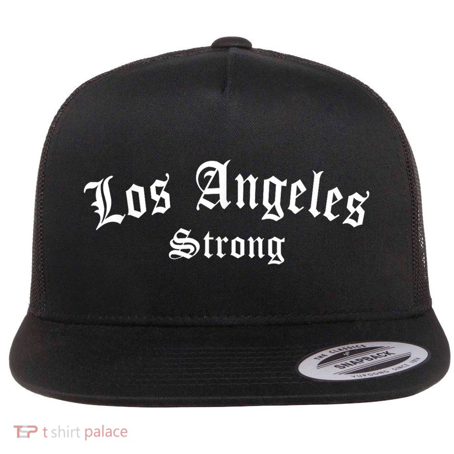Los Angeles California Vintage We Stand La Strong Flatbill Hat