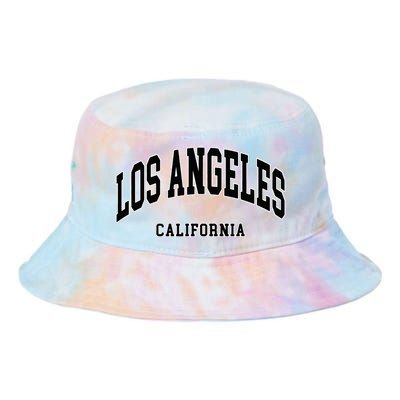 Los Angeles California Throwback Design Classic Tie Dye Newport Bucket Hat