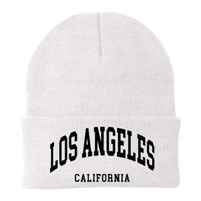 Los Angeles California Throwback Design Classic Knit Cap Winter Beanie