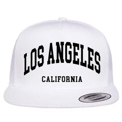 Los Angeles California Throwback Design Classic Flat Bill Trucker Hat