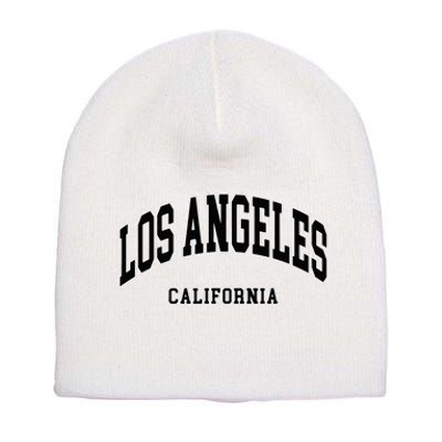 Los Angeles California Throwback Design Classic Short Acrylic Beanie