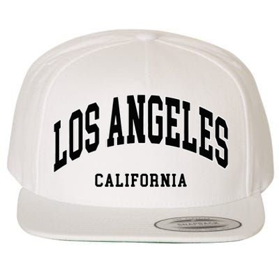 Los Angeles California Throwback Design Classic Wool Snapback Cap