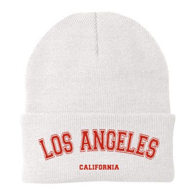 Los Angeles California CA Red Lette Beanie